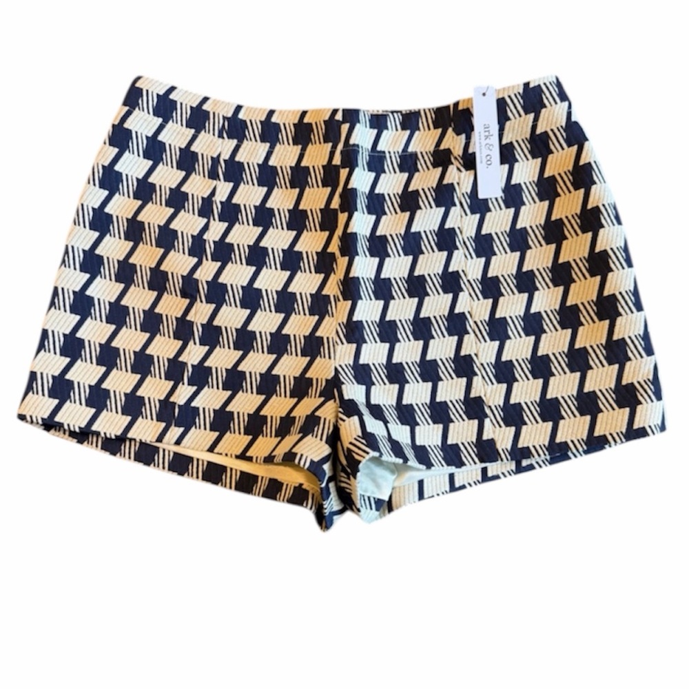 ark‎ & co. Geometric Jacquard Shorts | NWT | High Rise | Lined